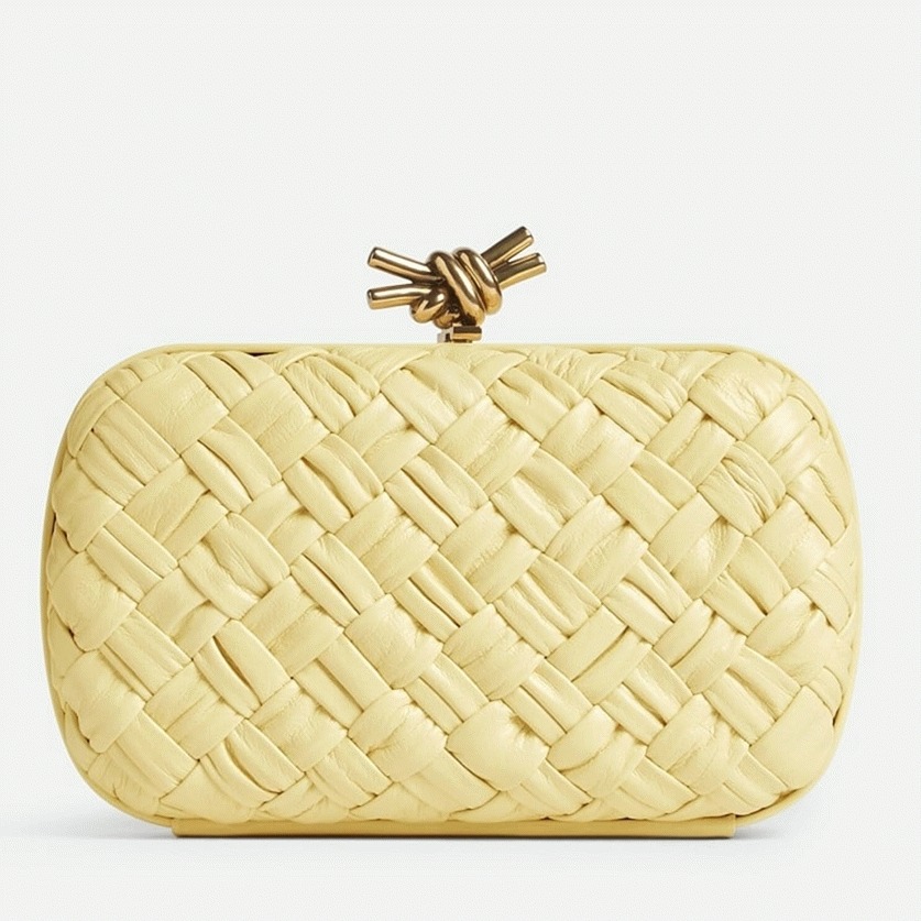 Fake B0tt*ga Ven*ta Knot Minaudiere Clutch Ice Cream Foulard