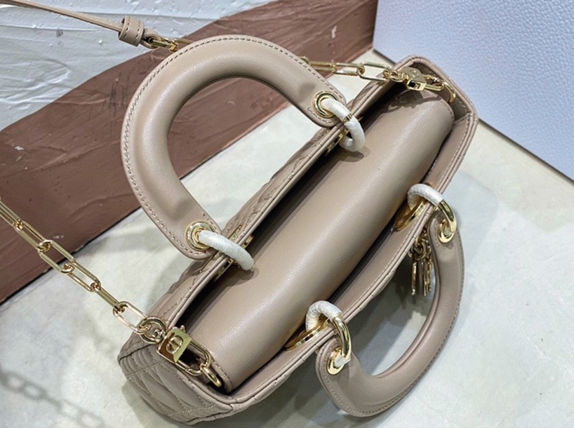 D10r Lady D-Joy Small Bag Replica in Hazelnut