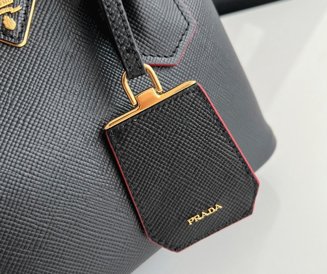 Black Pra*a Double Mini Bag Replica