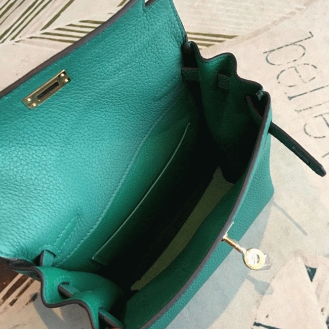 Malachite Clemence Replica H**me5 Kelly Ado PM Backpack