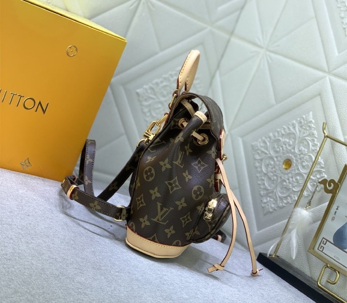 L0vis Vvtt0n Monogram Canvas Montsouris Mini Backpack