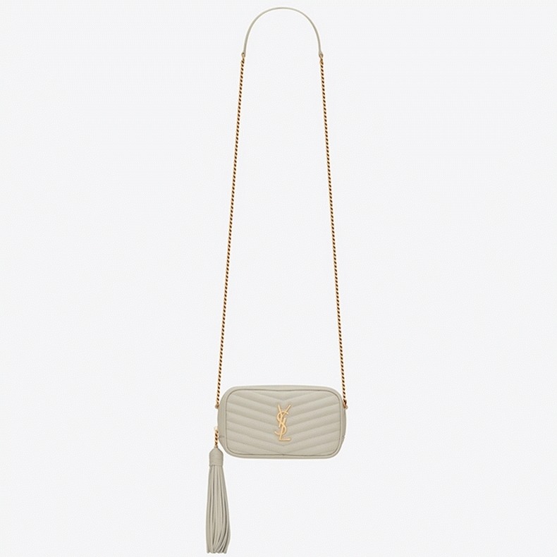 Fake Sa1nt Lau*nt Lou Mini Bag White