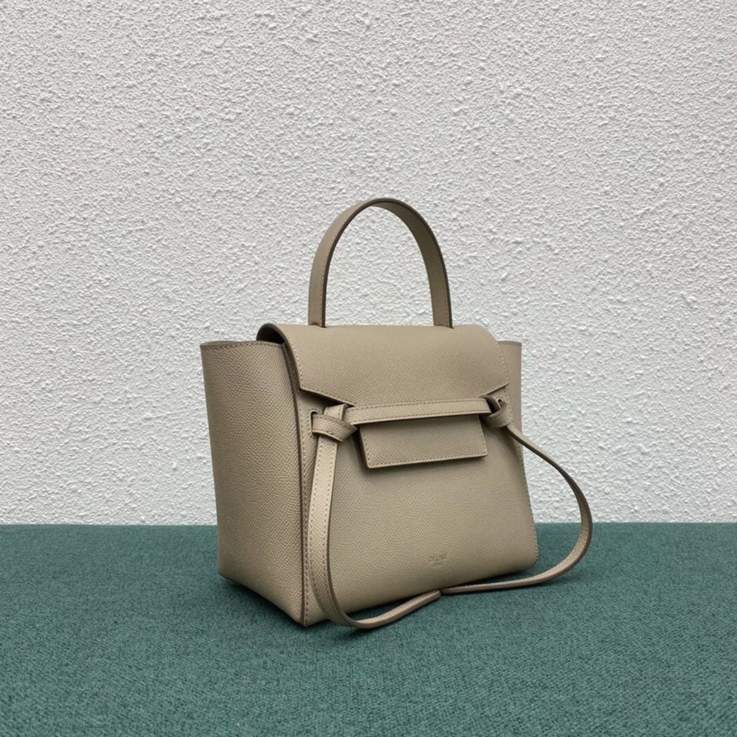 Ce1i*e Belt Nano Bag Knockoff in Light Beige