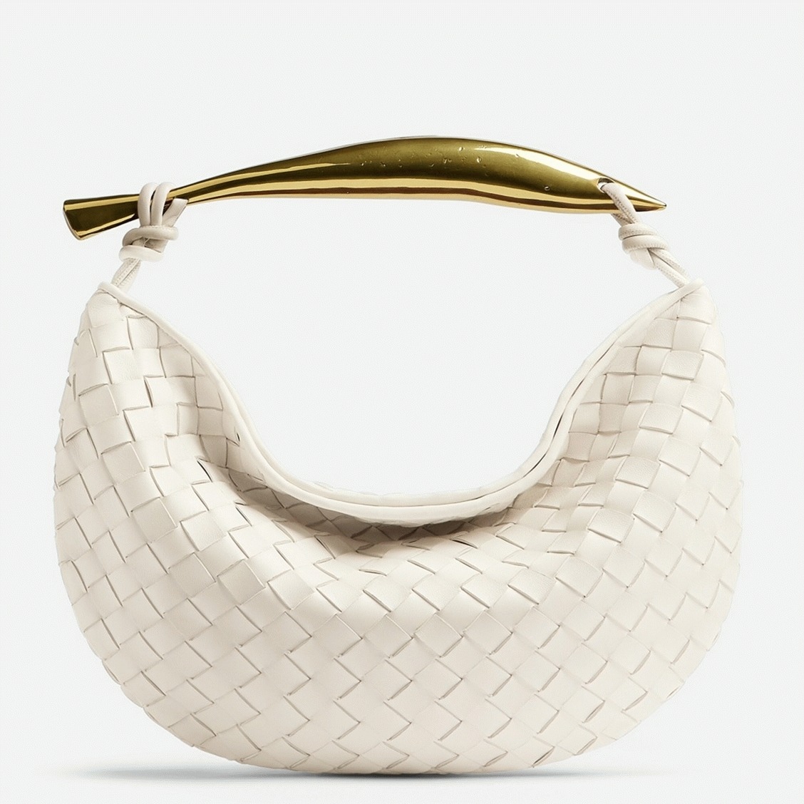 Replica B0tt*ga Ven*ta Sardine Small Bag White