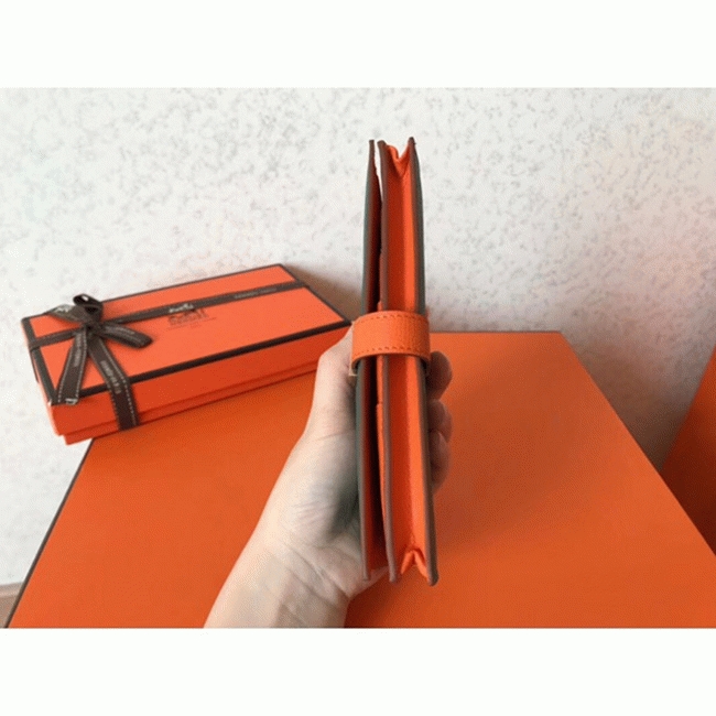 Malachite Orange Knockoff H**me5 Bearn Wallet