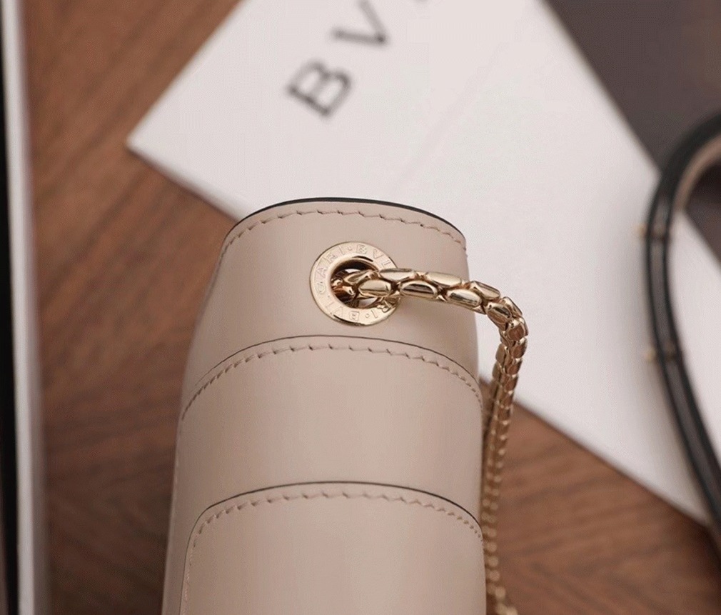 Replica Bv1g*ai Serpenti Forever Small Cross-body Bag Beige Calfskin