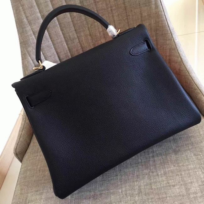 Black Clemence Replica H**me5 Kelly Retourne 32cm Classic Purse