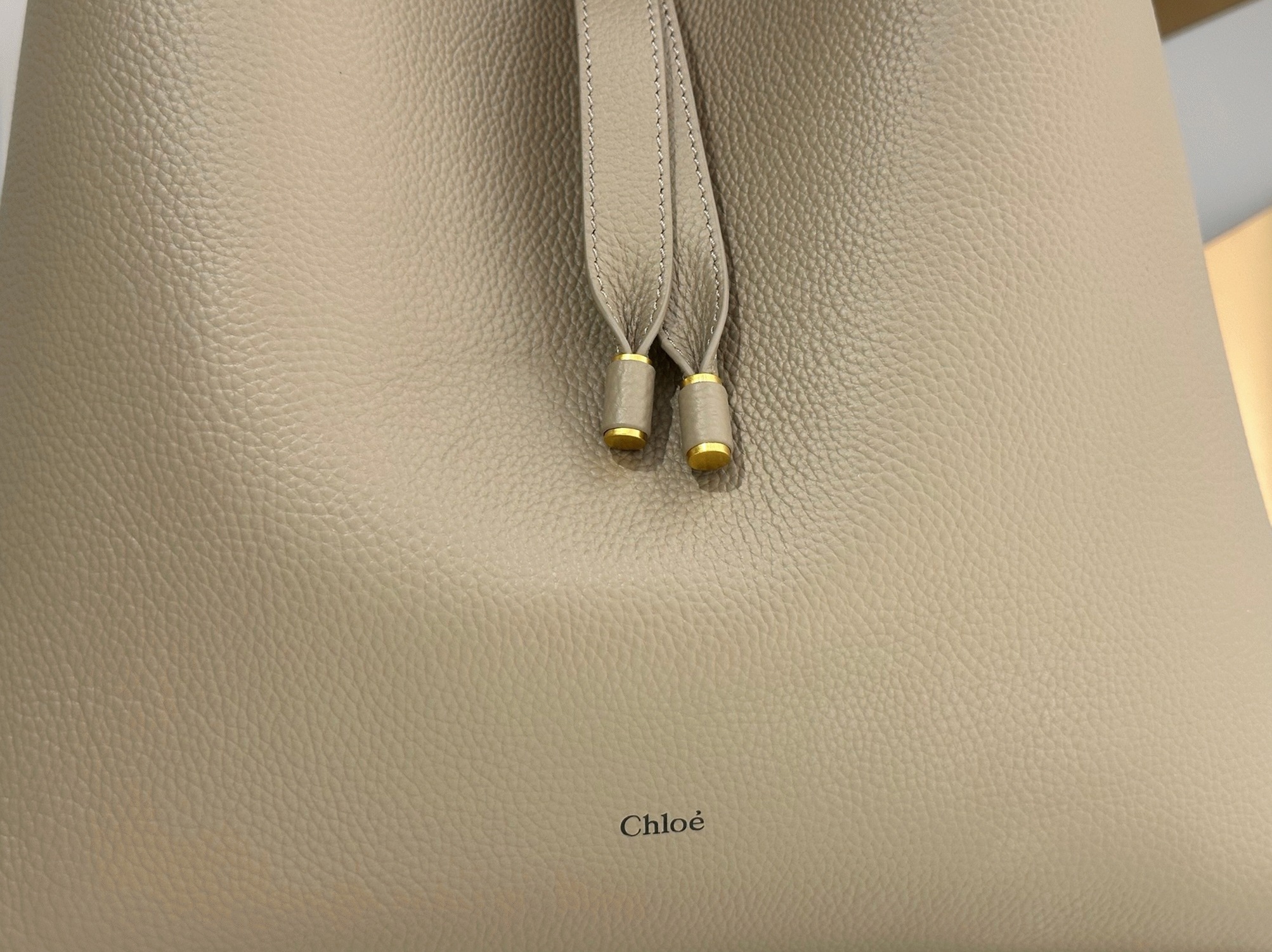 top quality fake Ch10e marcie hobo bag in grey grained leather