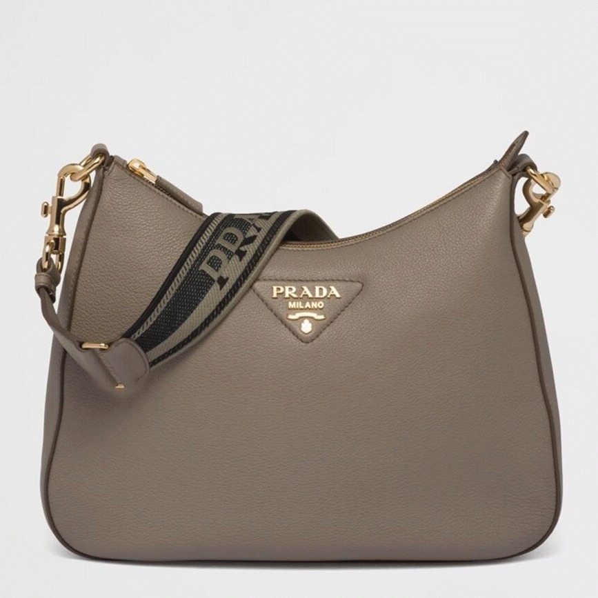 Pra*a Shoulder Bag Fake in Grey