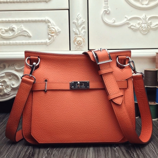 Orange replica H**me5 Jypsiere 34cm handbag