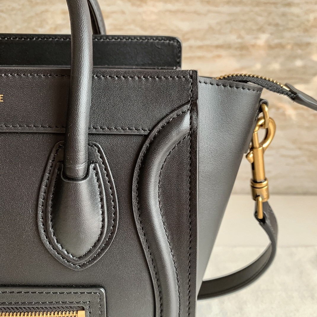 ce1i*e nano lU*gage tote bag replica in black