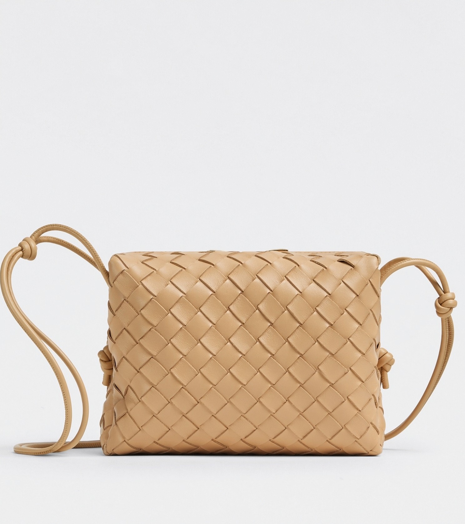 Fake B0tt*ga Ven*ta Loop Small Bag Almond
