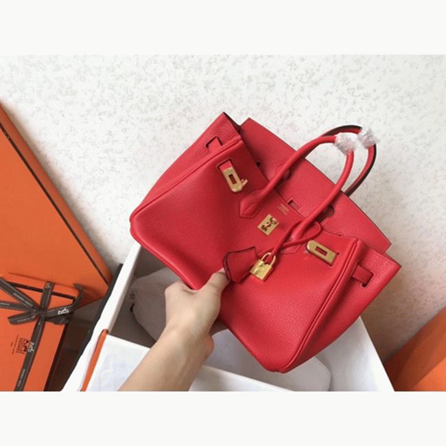 Red H**me5 Birkin 25cm AAA Grade Knockoff