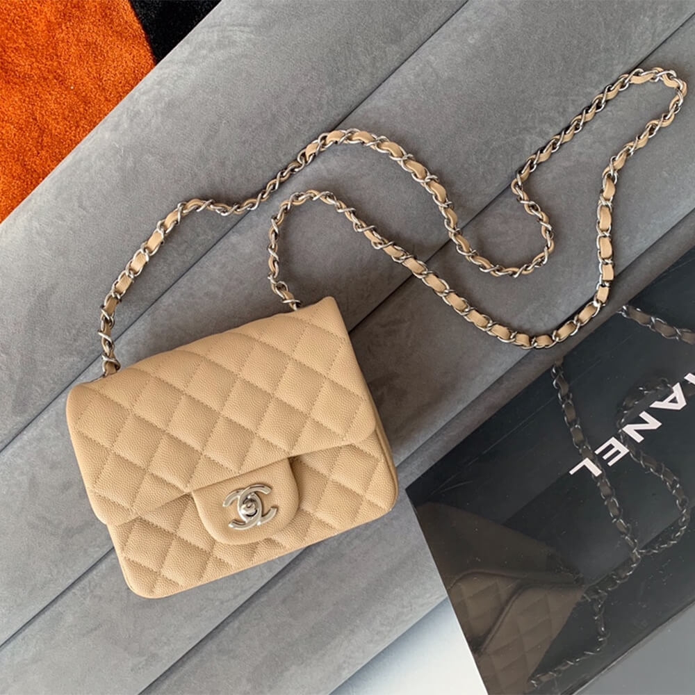 Ch**el MINI FLAP BAG(high-end grade)