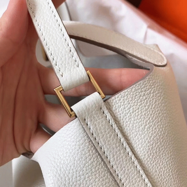 White luxury replica H**me5 Picotin Lock 22cm handbag