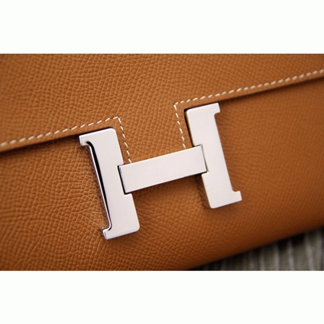 Brown replica H**me5 Constance wallet