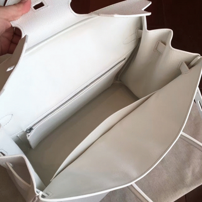 White High Quality Replica H**me5 Birkin 35cm Purse