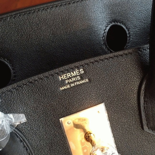 Black Imitation Designer H**me5 Birkin 35cm Purse