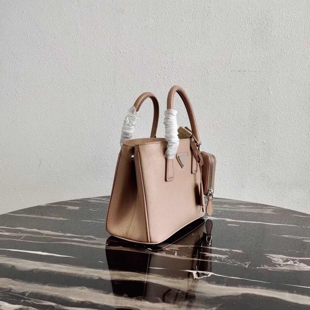 Pra*a Galleria Mini Bag Replica in Beige