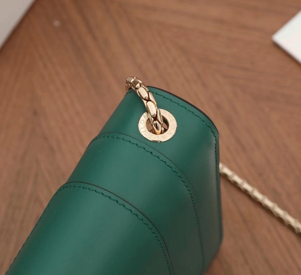 Replica Bv1g*ai Serpenti Forever Small Cross-body Bag Green Calfskin