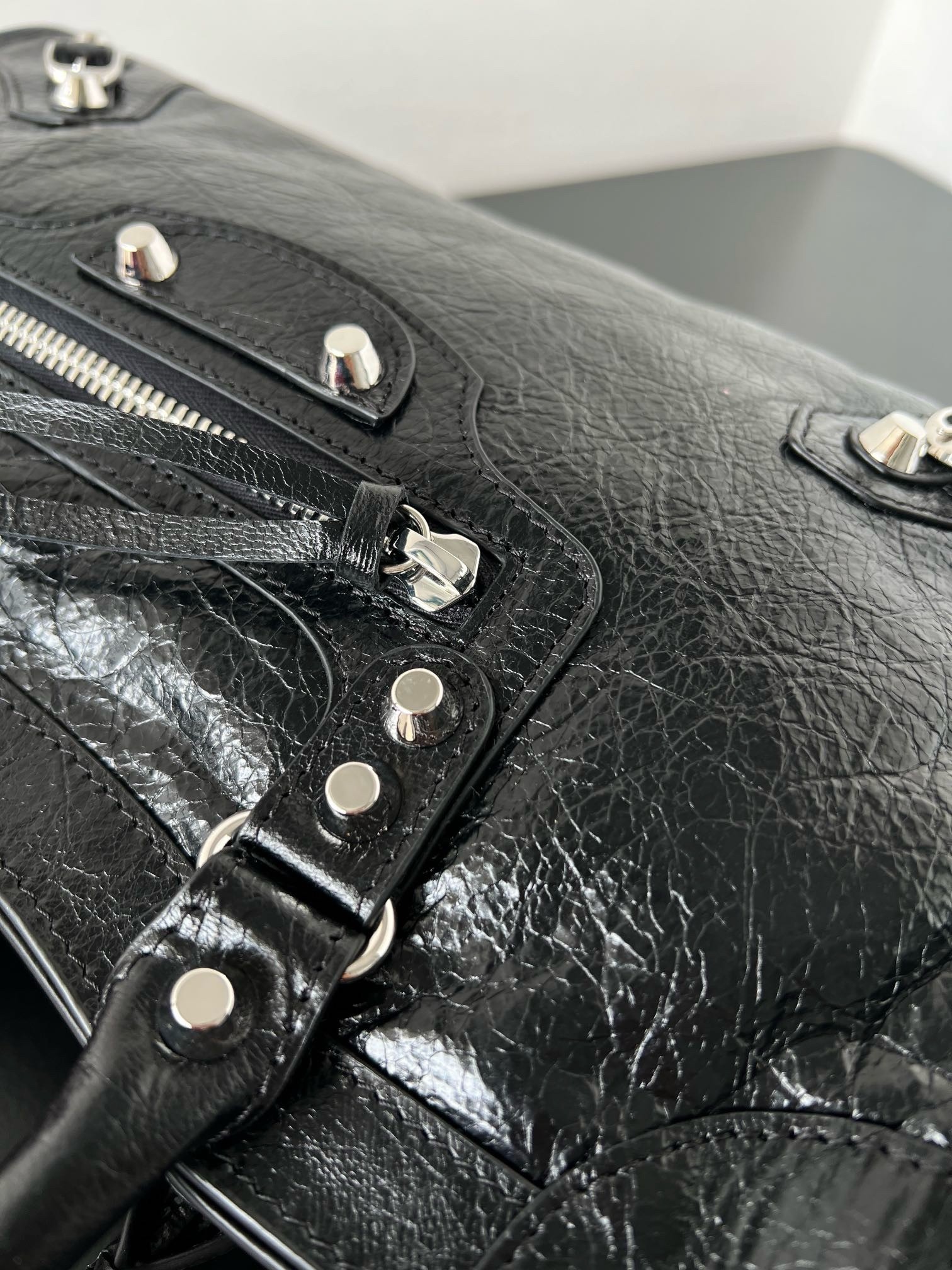 Knockoff Ba1en*iaga Le City Small Bag Black Arena Lambskin