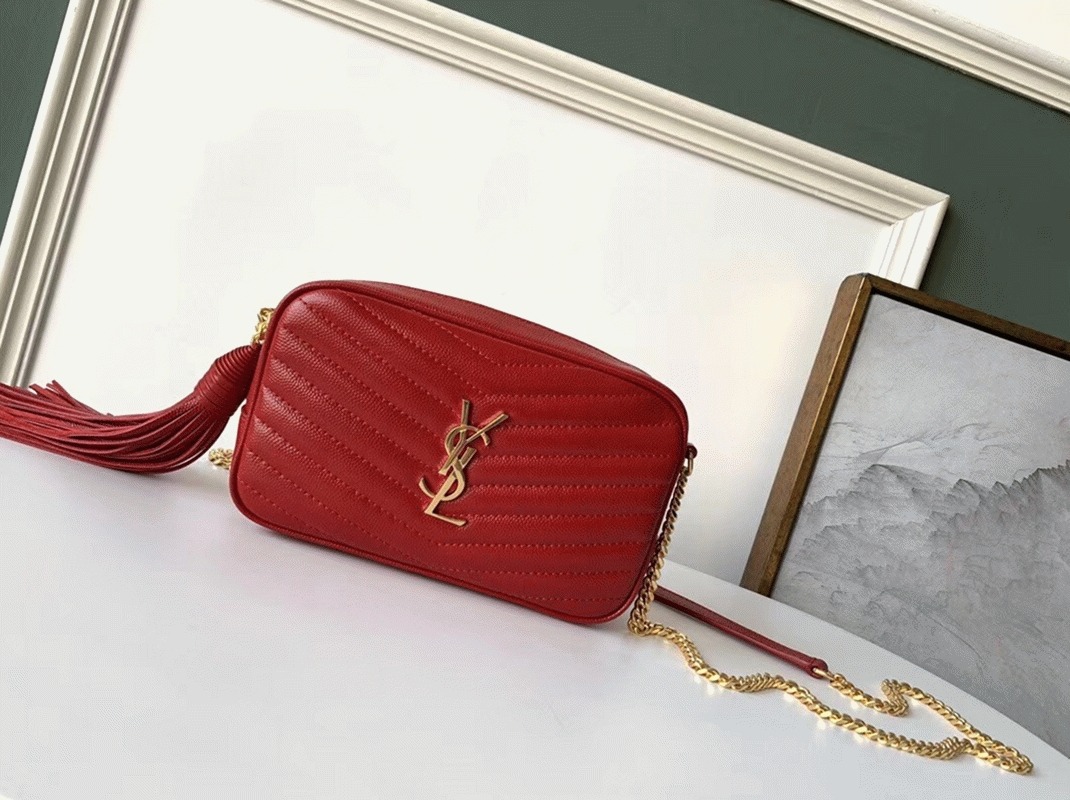 Fake Sa1nt Lau*nt Lou Mini Bag Red