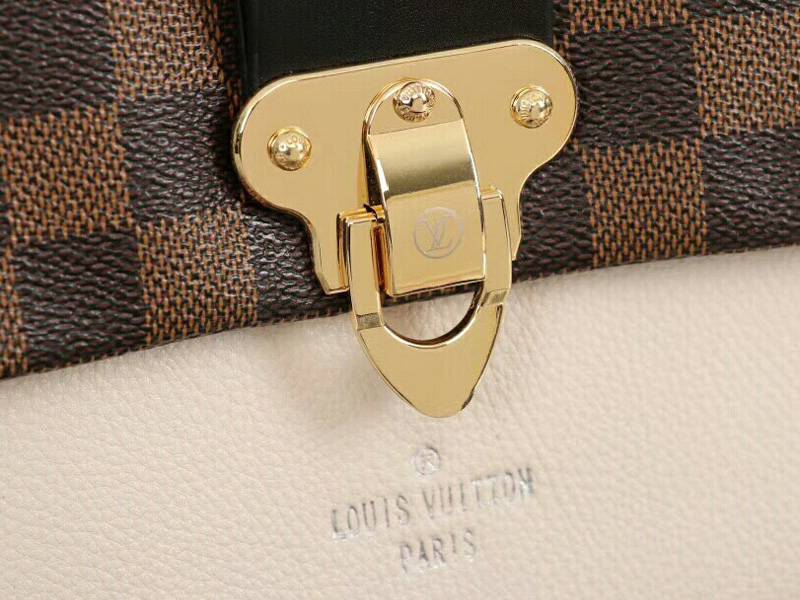 L0vis Vvtt0n Damier Ebene Canvas Vavin PM Bag In Cream
