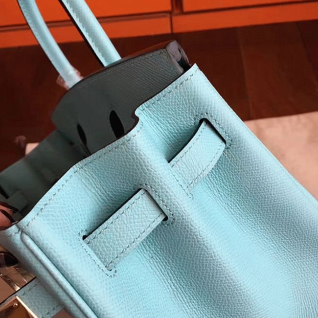 Blue Atoll Imitation Luxury H**me5 Birkin 30cm Tote