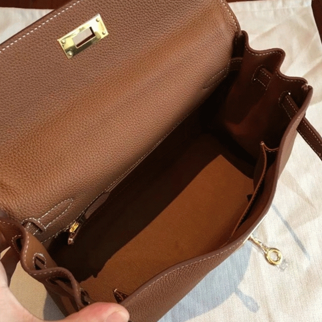 Gold Clemence Knockoff H**me5 Kelly Retourne 28cm Classic Bag