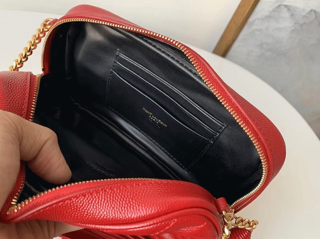 Fake Sa1nt Lau*nt Lou Mini Bag Red