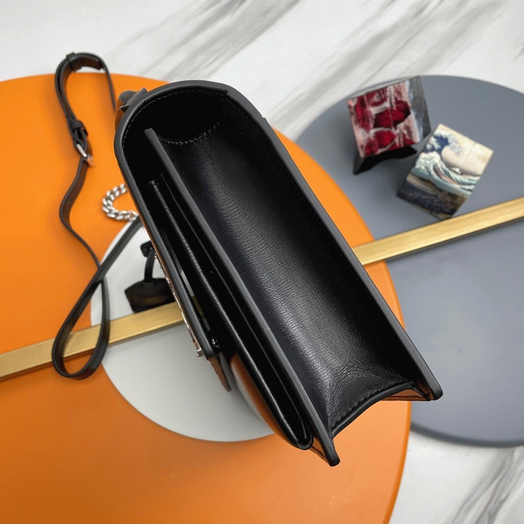 Knockoff Sa1nt Lau*nt Sunset Medium Top Handle Bag Noir Calfskin