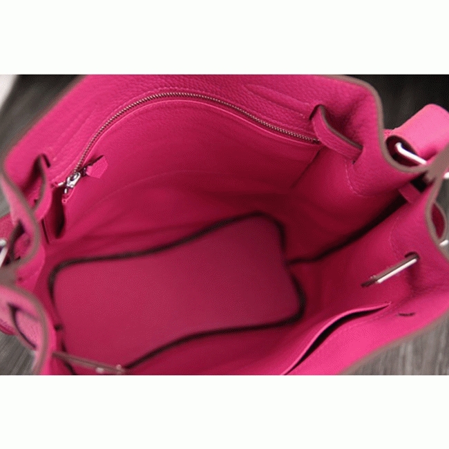 Rose Red Leather Replica H**me5 So Kelly 22cm Vivid Shoulder Bag