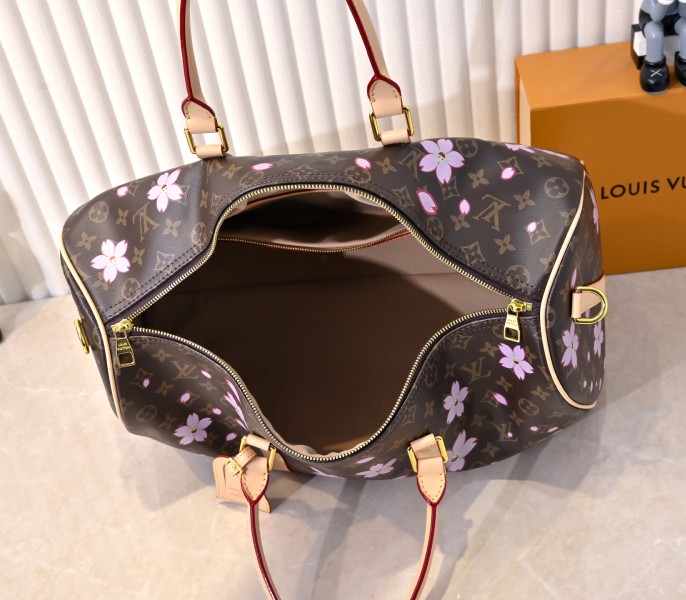 LV X TM Monogram Canvas Keepall 45 With Cherry Blossom