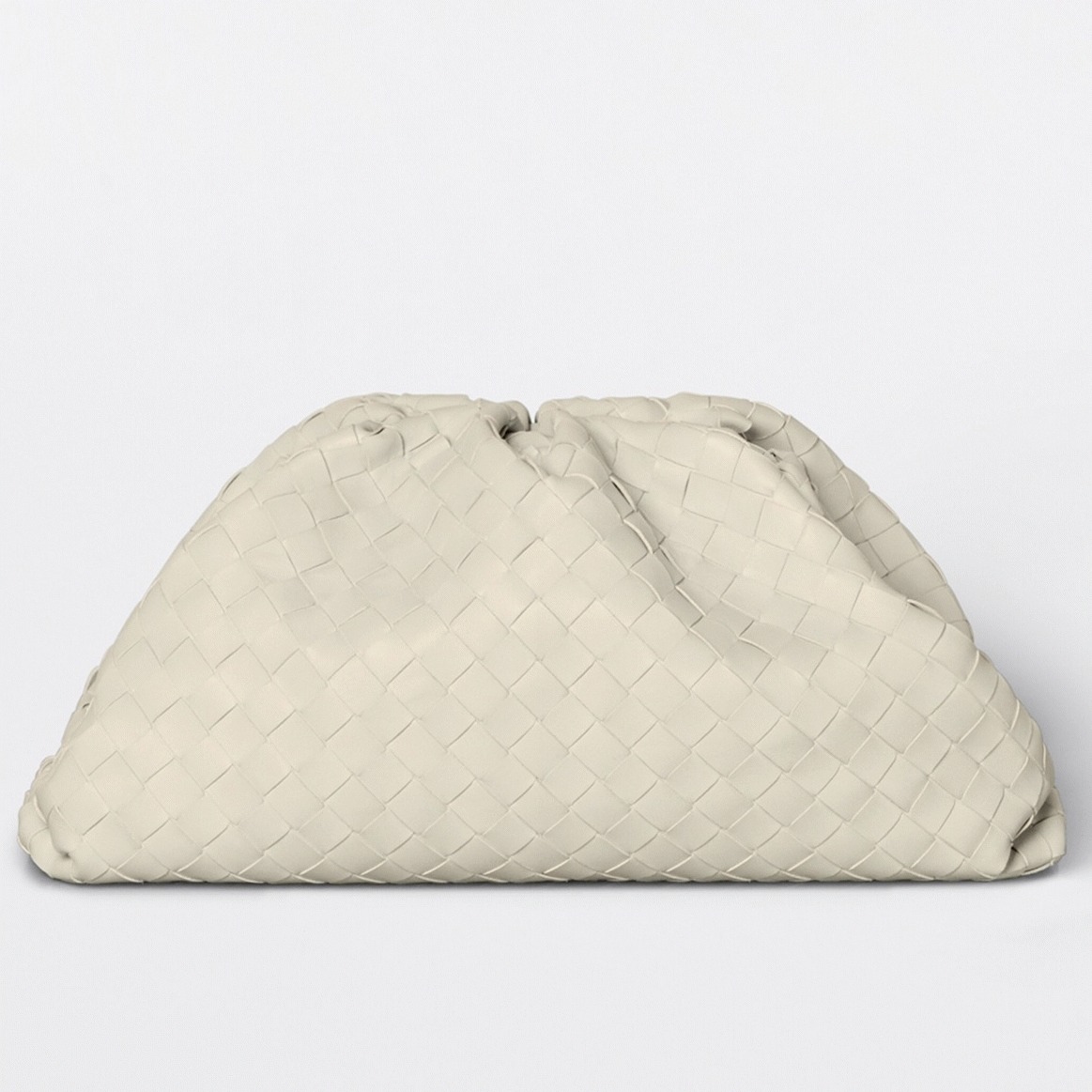 Replica B0tt*ga Ven*ta Large Pouch Clutch Bag White