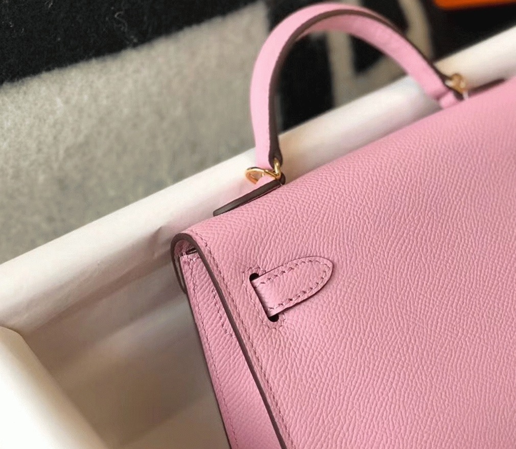 H**me5 Kelly Mini II Bag Fake in Mauve Sylvestre