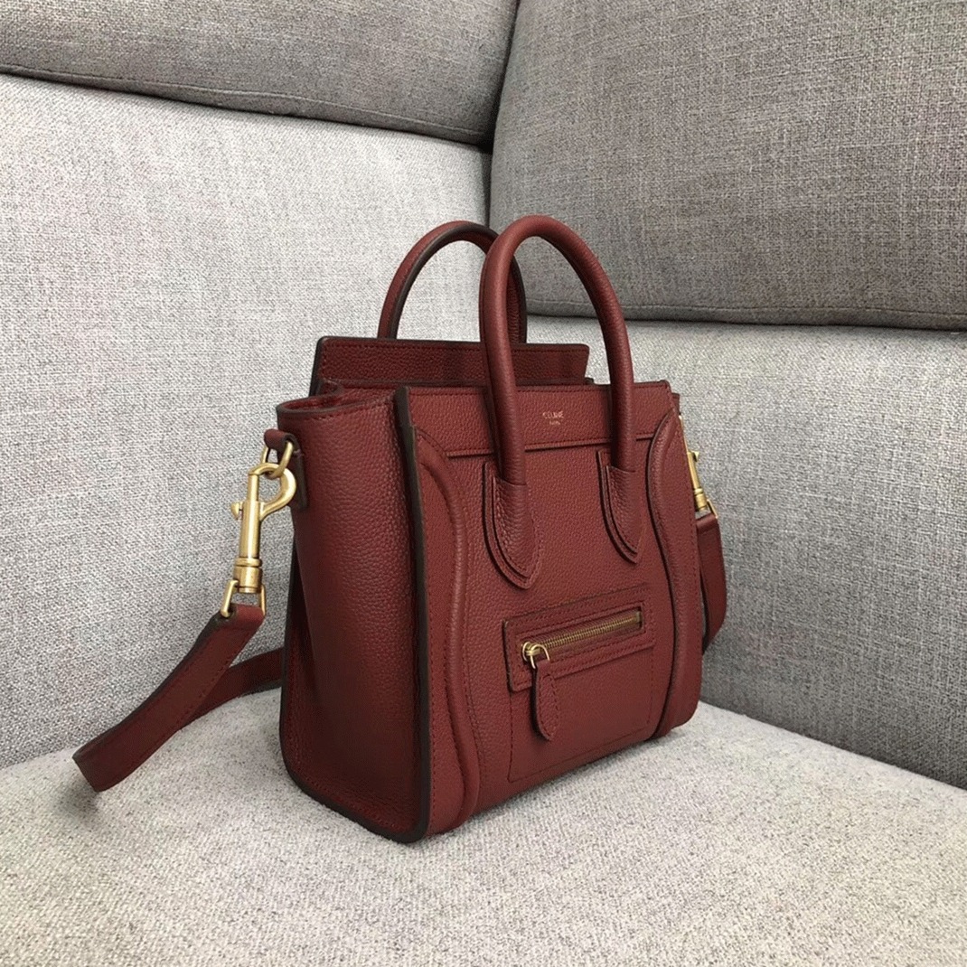 ce1i*e nano lU*gage tote bag fake in ruby