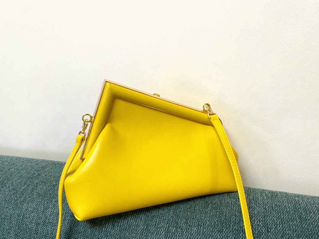Top Quality Fake F**di First Small Bag In Yellow