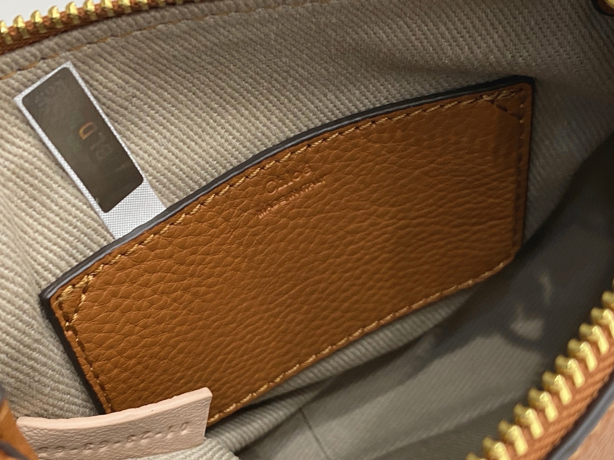 top quality replica Ch10e marcie mini double carry bag in brown grained leather
