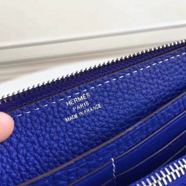 Blue Electric Top Replica H**me5 Wallet Azap Zipped