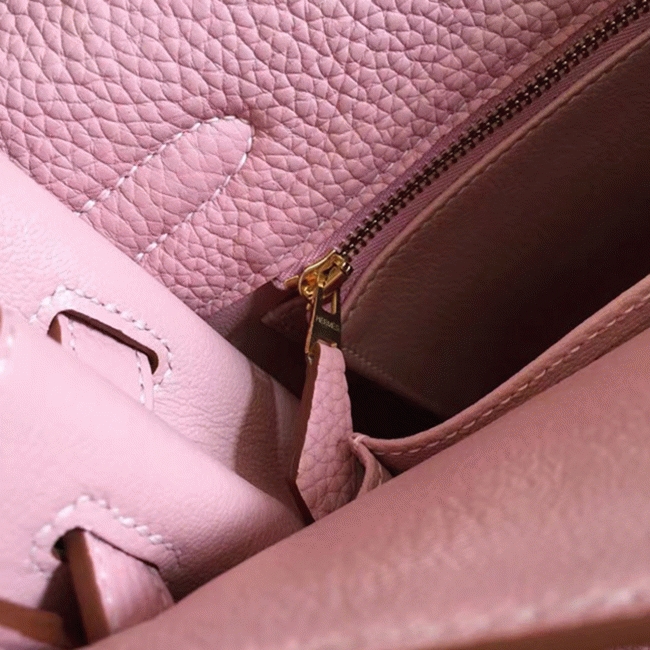 Pink Clemence Replica H**me5 Kelly Retourne 32cm Tote