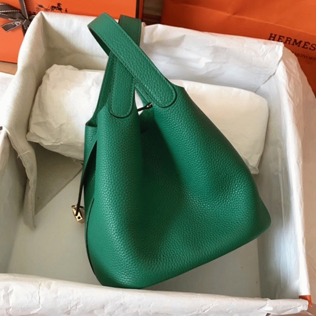 Vert vertigo designer replica H**me5 Picotin Lock 22cm handbag