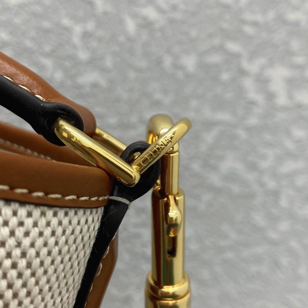 Top Quality Replica Ce1i*e Bucket 16 Bag In Textile and Calfskin