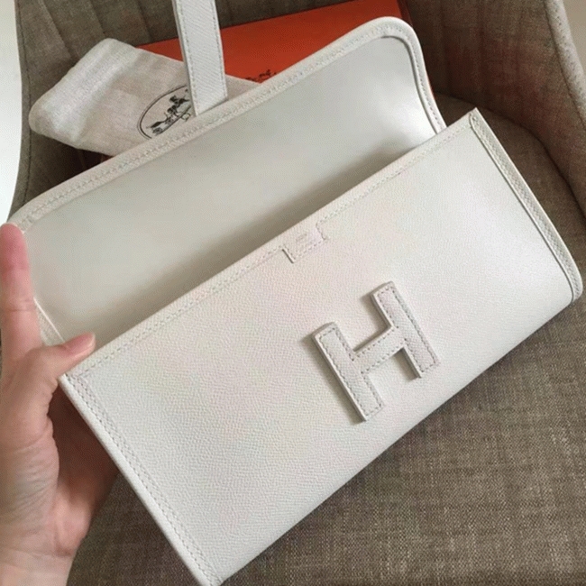White fake H**me5 Jige Elan clutch bag