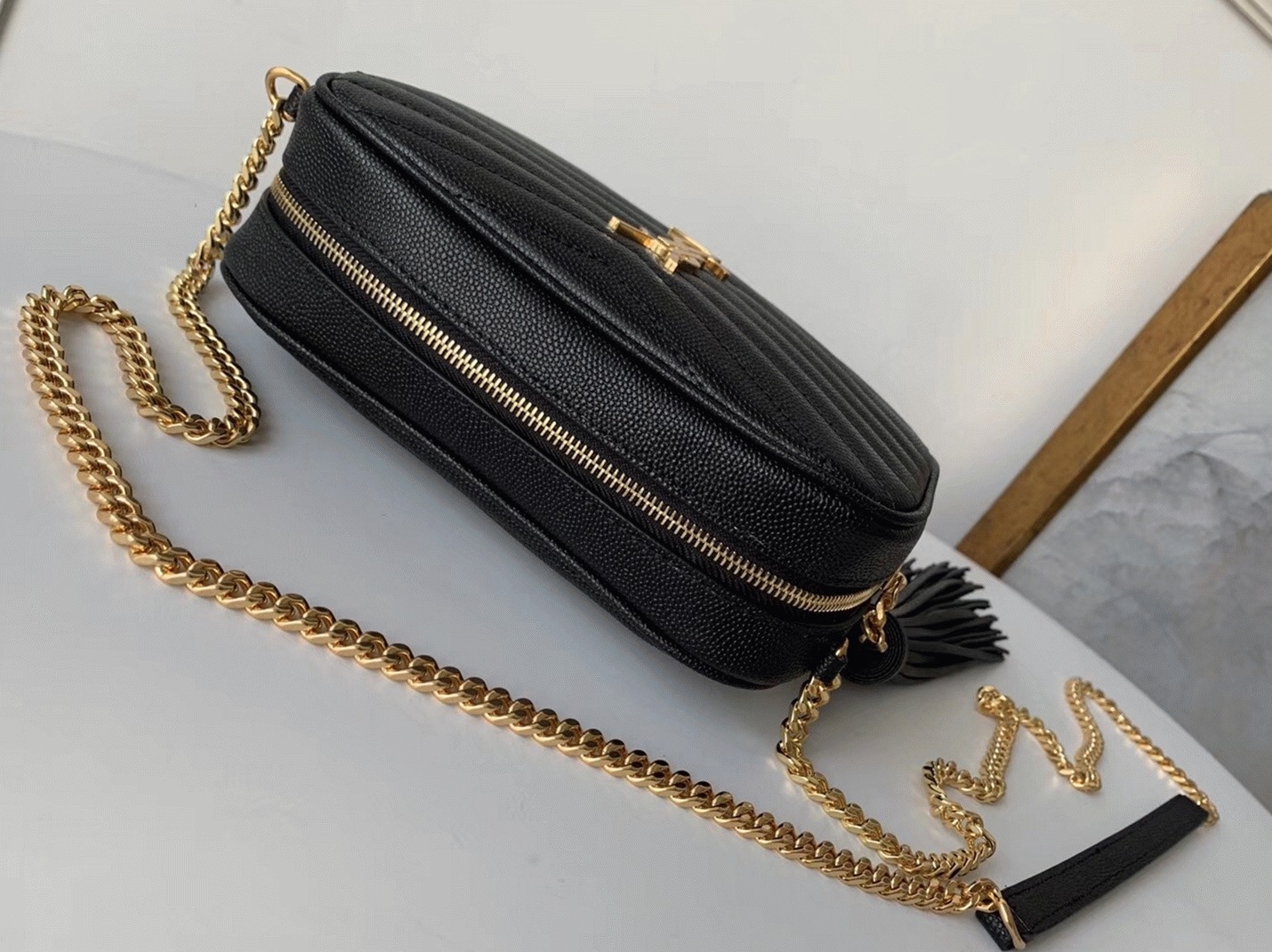 Replica Sa1nt Lau*nt Lou Mini Bag Black