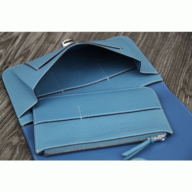Jean blue replica H**me5 Dogon combine wallet
