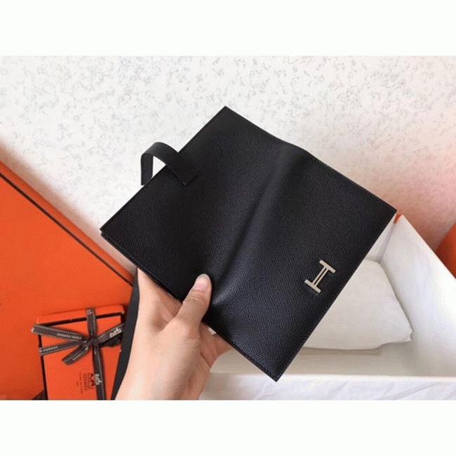 Black Epsom Copy Designer H**me5 Bearn Wallet