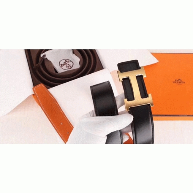 Top replica H**me5 H belt buckle in orange color