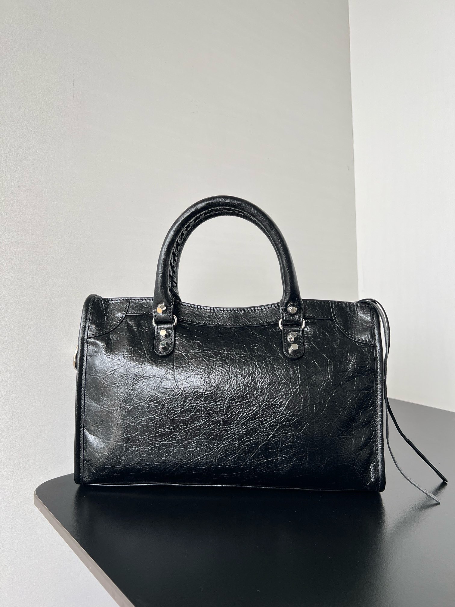 Knockoff Ba1en*iaga Le City Small Bag Black Arena Lambskin