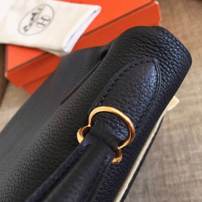 Black Clemence Replica H**me5 Kelly Retourne 32cm Classic Purse
