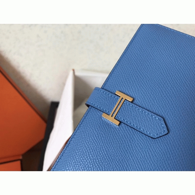 Blue Jean Epsom Replica H**me5 Bearn Wallet